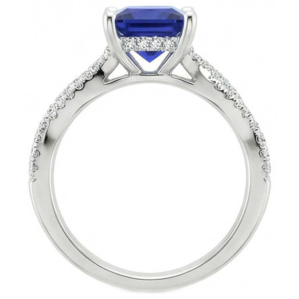 naturel diamant 6carats bague détail rapproché