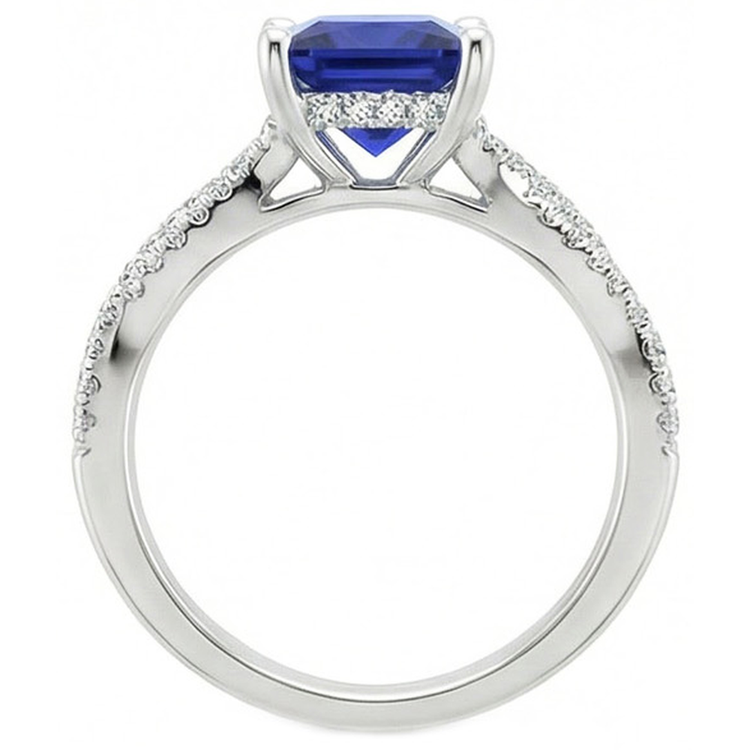 naturel diamant 6carats bague détail rapproché