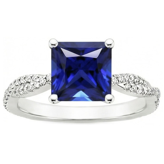 naturel diamant 6carats bague vue de dessus
