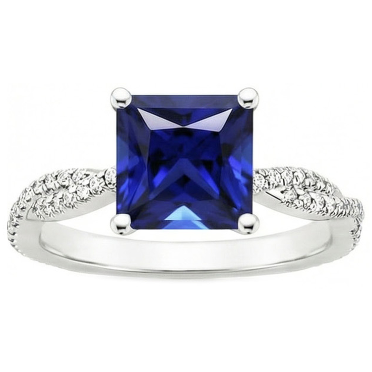 naturel diamant 6carats bague vue de dessus