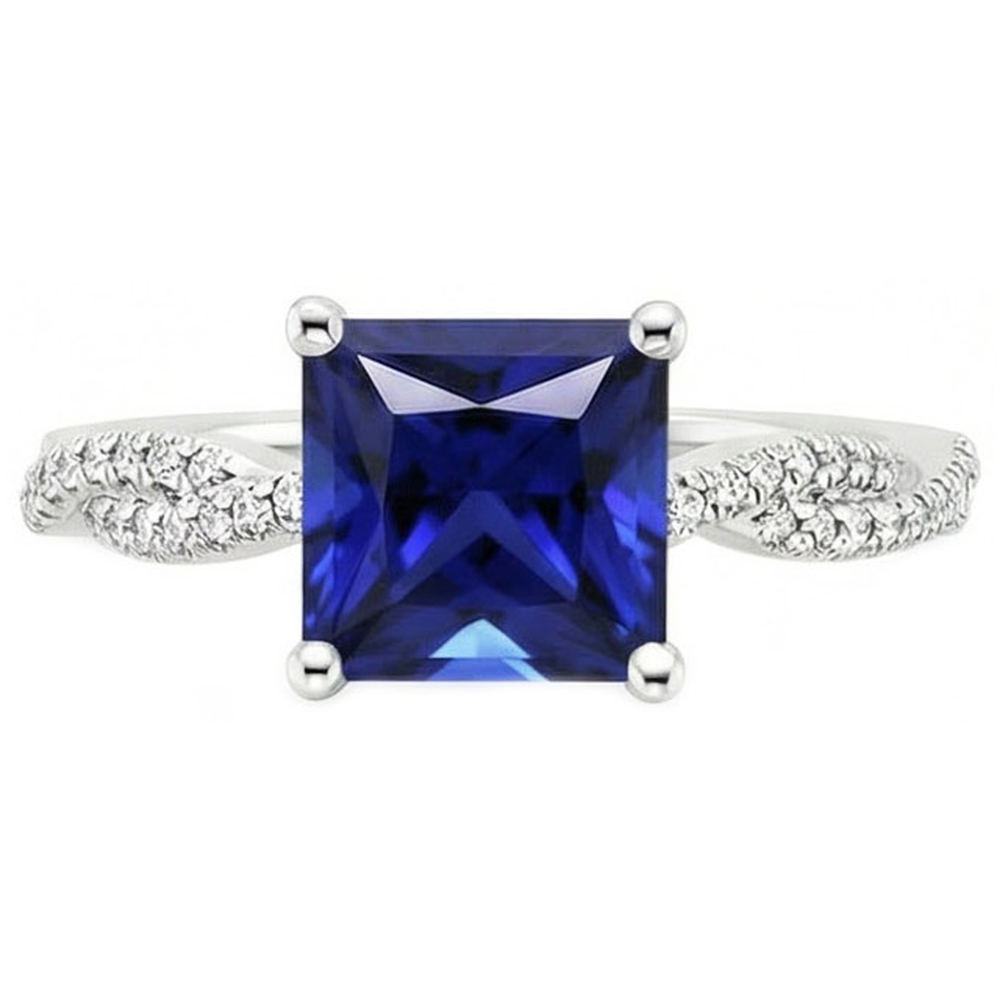 naturel diamant 6carats bague vue de profil