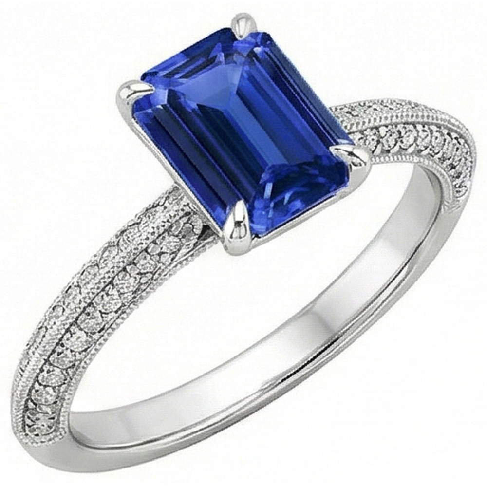 naturel diamant 4carats bague angle de côté