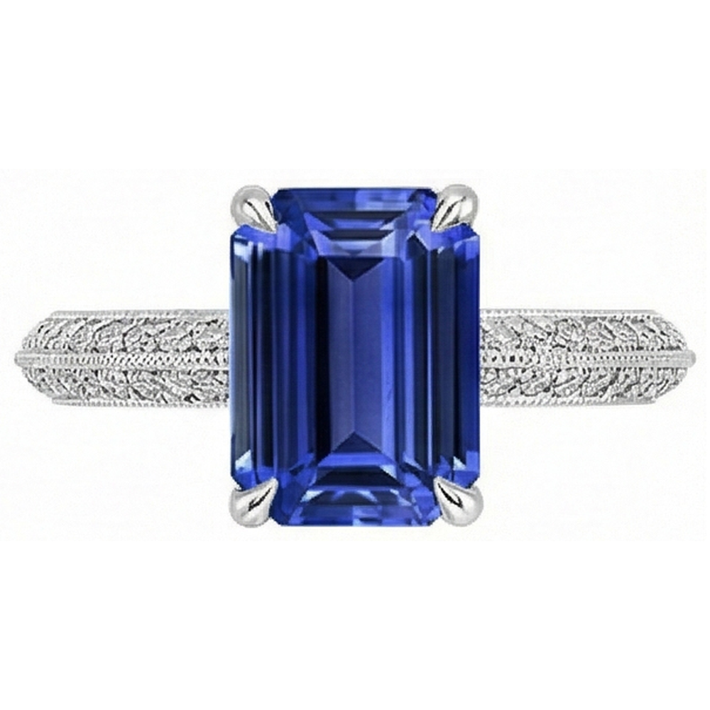 naturel diamant 4carats bague détail rapproché