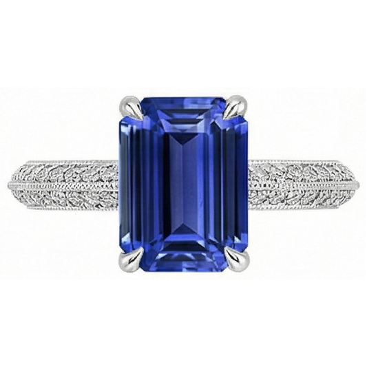 naturel diamant 4carats bague détail rapproché