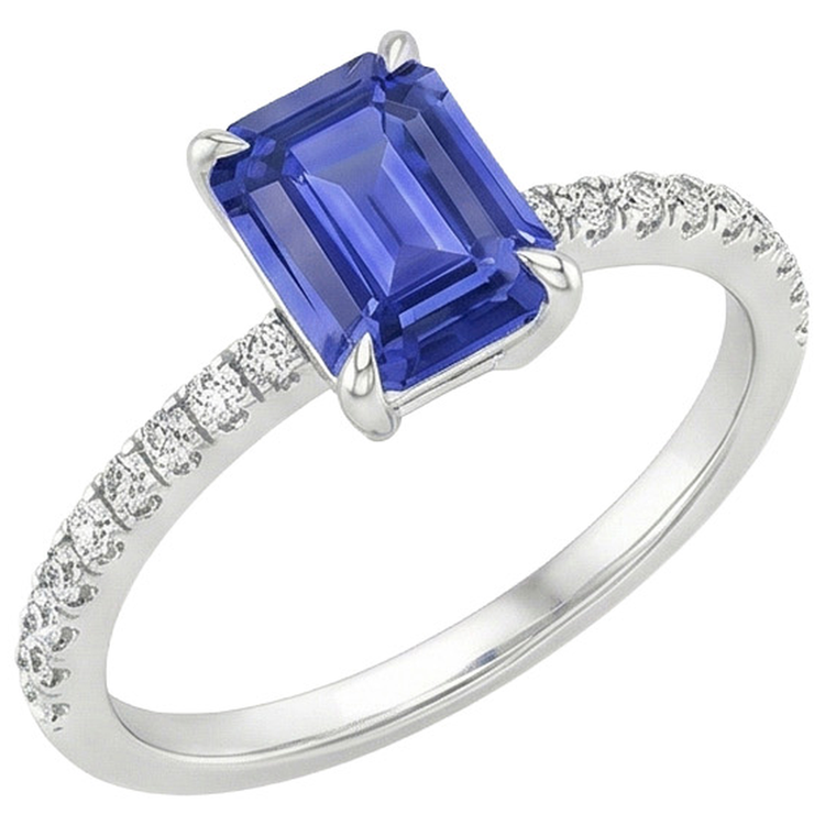 naturel diamant 4carats bague angle de côté