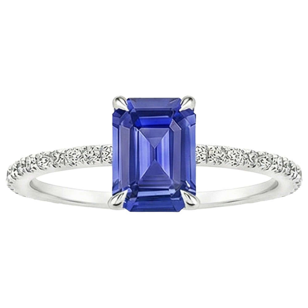 naturel diamant 4carats bague vue de profil