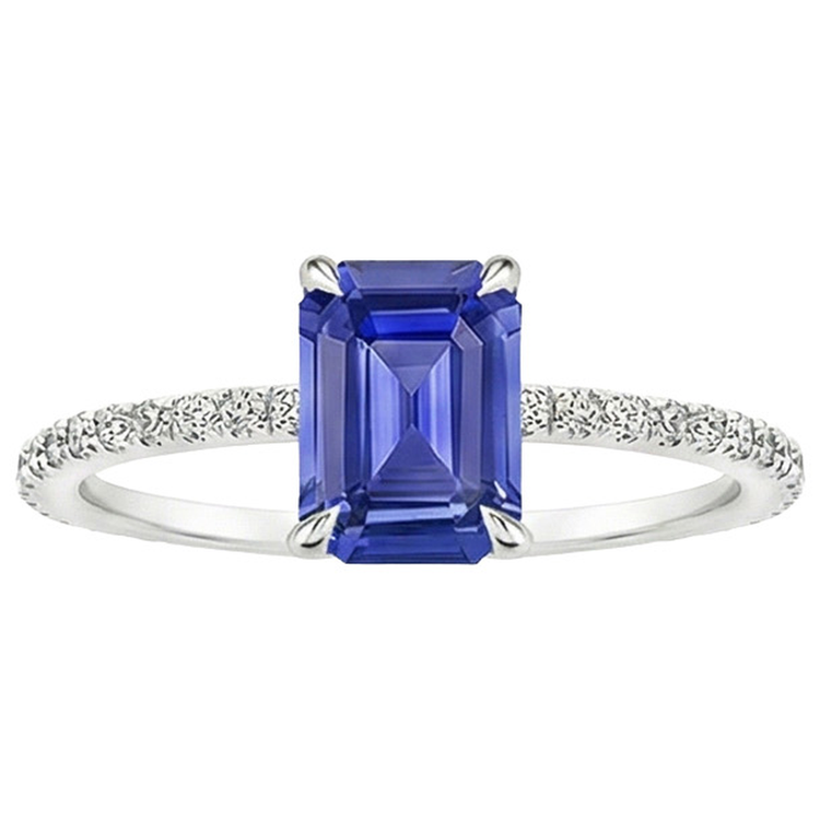 naturel diamant 4carats bague vue de profil
