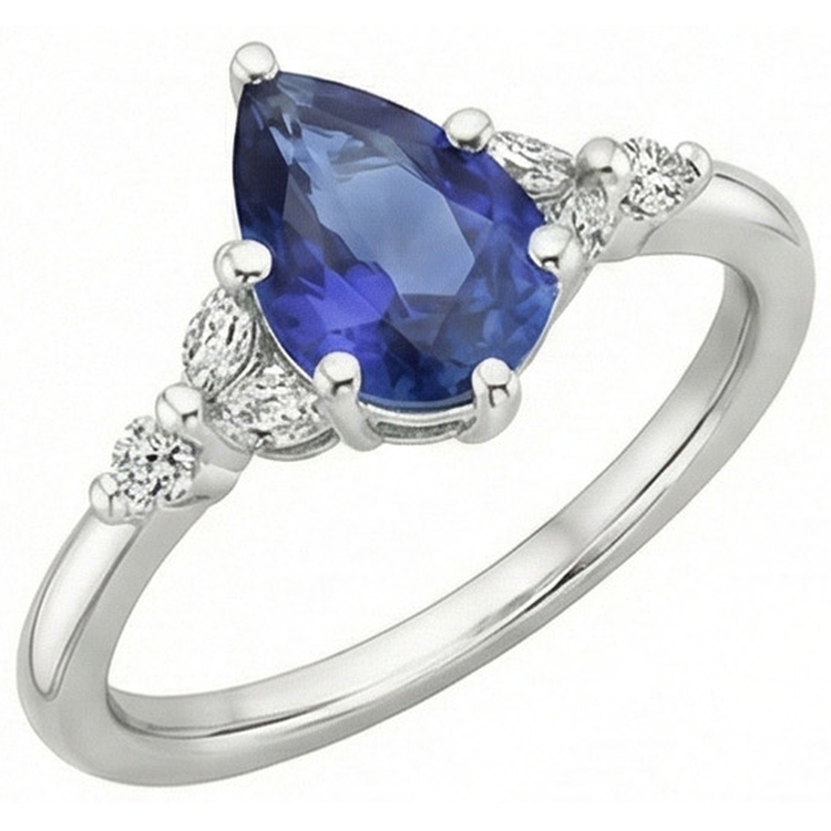 naturel marquise diamant 4.75carats bague détail rapproché