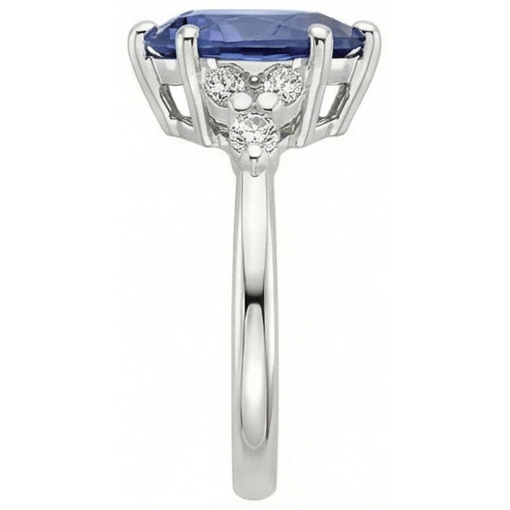 naturel marquise diamant 4.75carats bague sur blanc