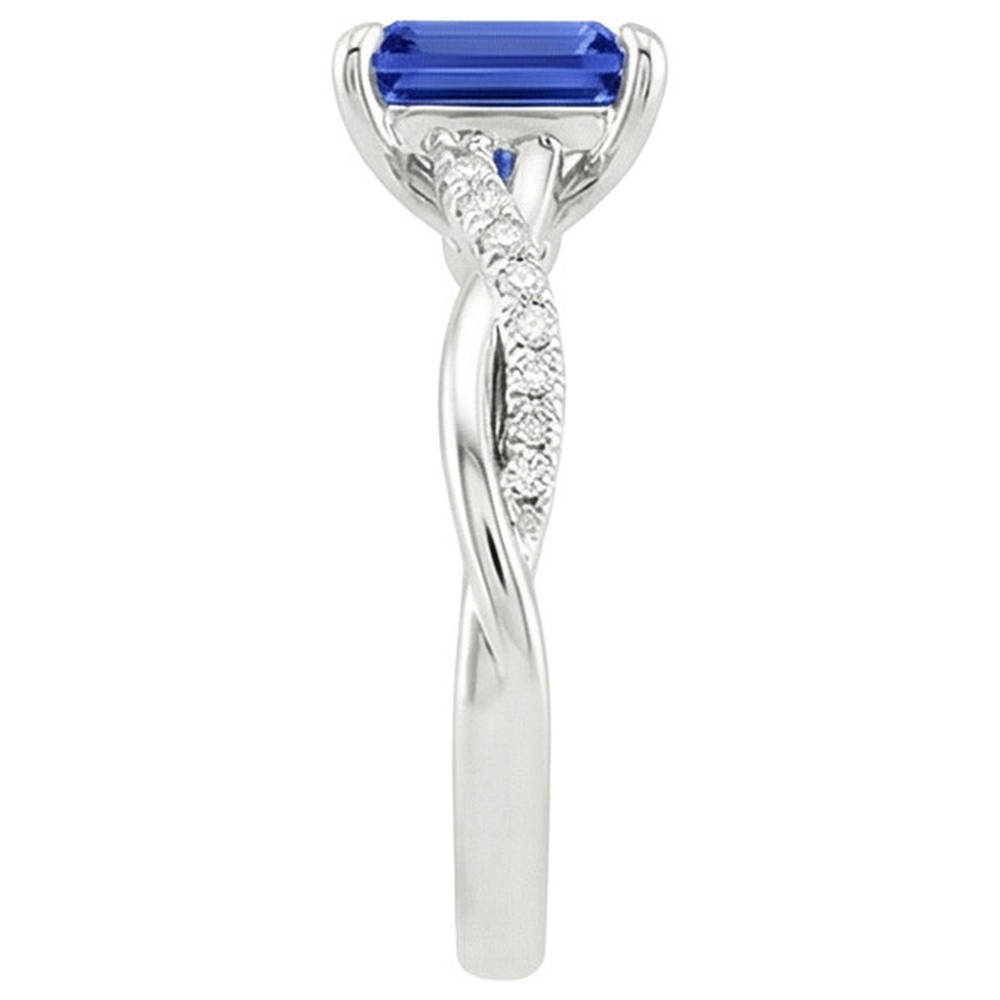 naturel diamant 3.50carats bague sur blanc