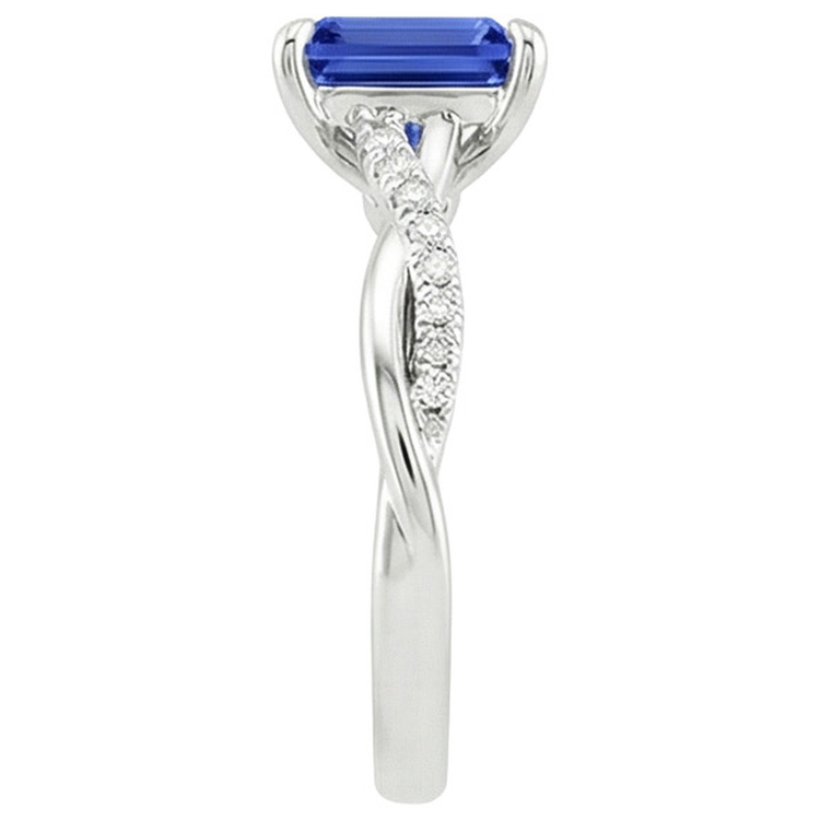 naturel diamant 3.50carats bague sur blanc