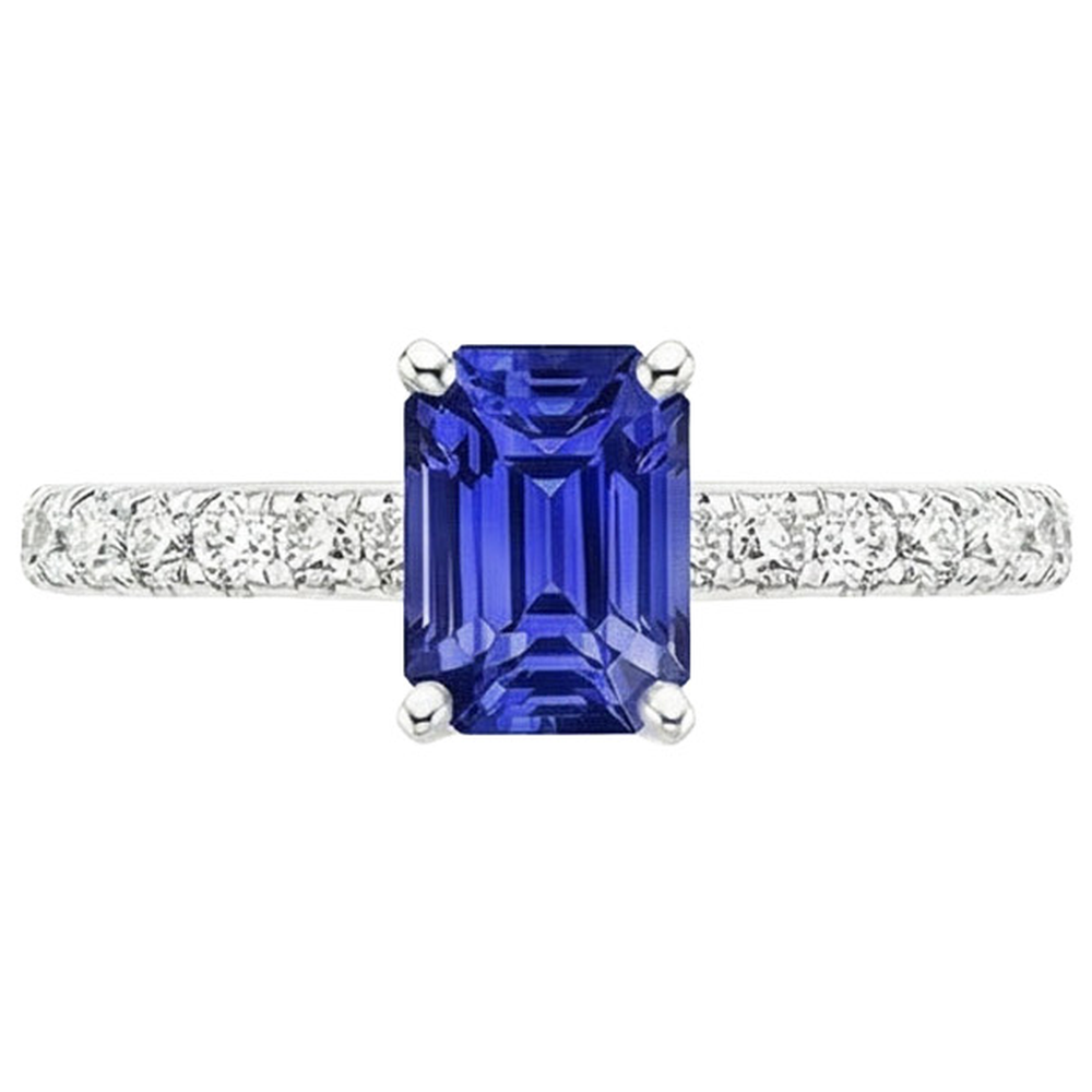 naturel diamant 4.25carats bague vue de profil
