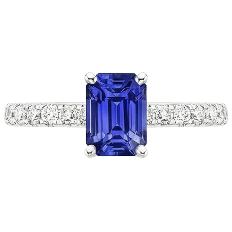 naturel diamant 4.25carats bague vue de profil
