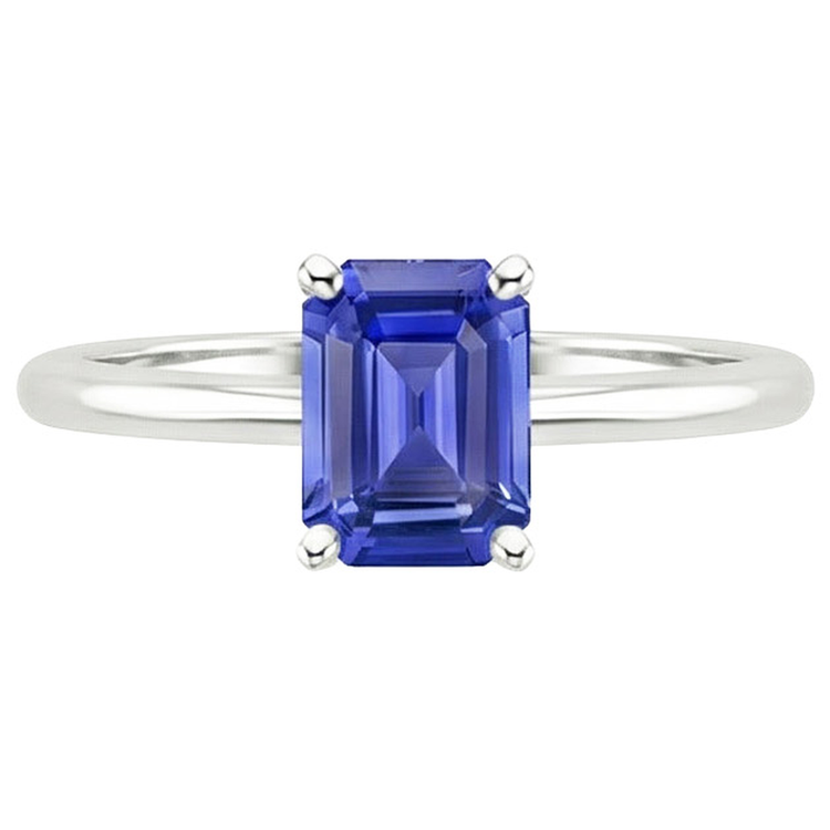 Bague Solitaire Anniversaire Emeraude Ceylan Saphir 3 Carats