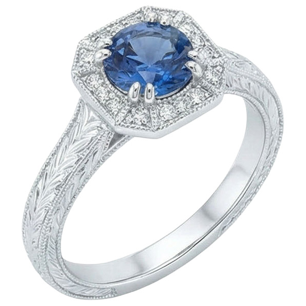naturel diamant 3.75carats bague vue de face