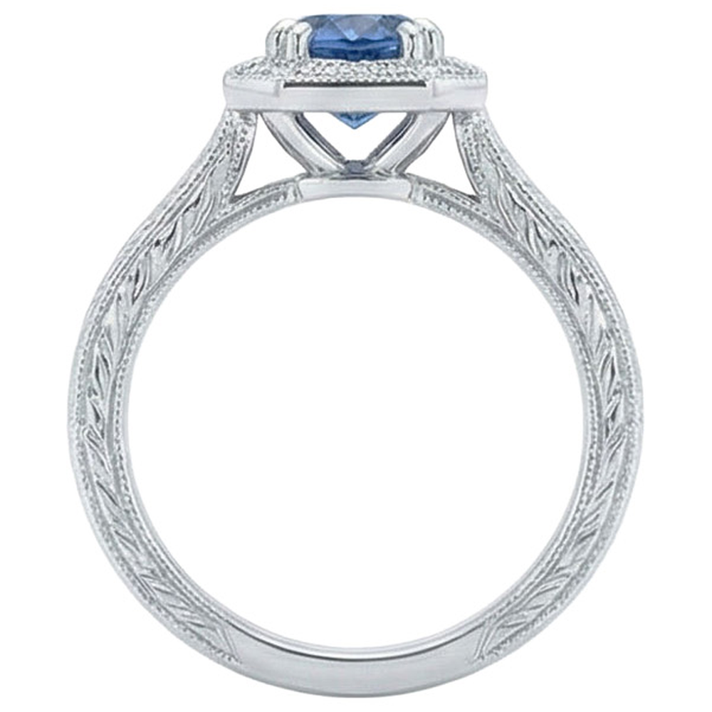 naturel diamant 3.75carats bague vue de profil