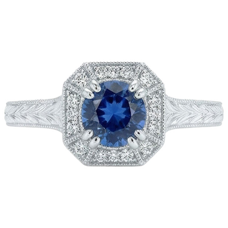 naturel diamant 3.75carats bague détail rapproché