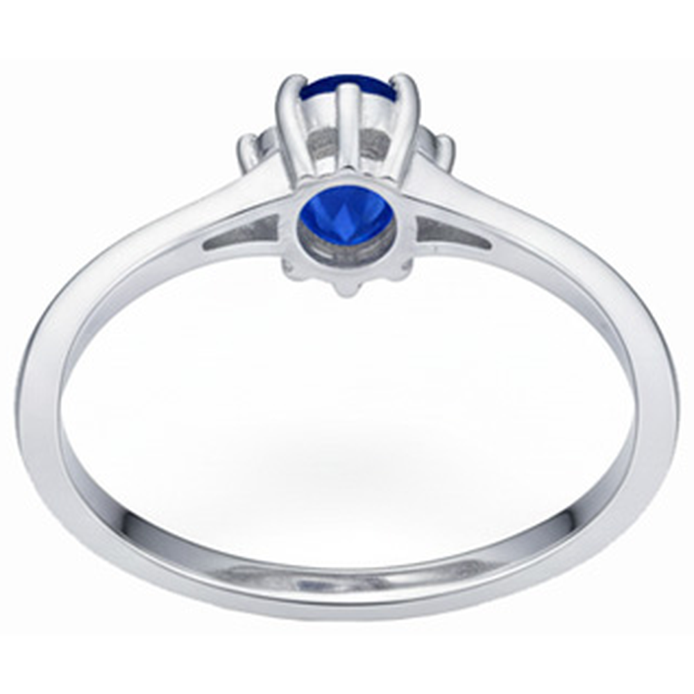 naturel oval diamant 1.90carats bague avec accents diamants