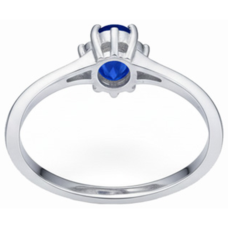 naturel oval diamant 1.90carats bague avec accents diamants