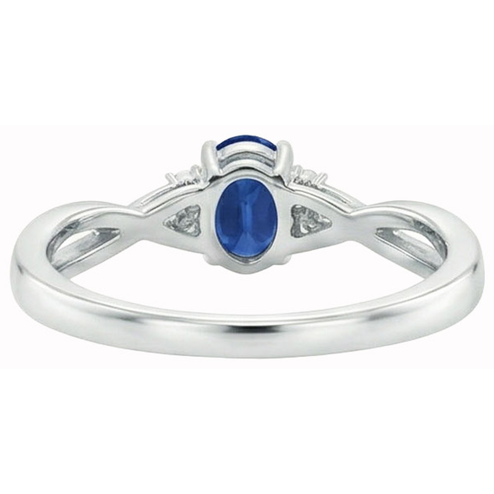 naturel oval diamant 1.80carats bague vue de profil