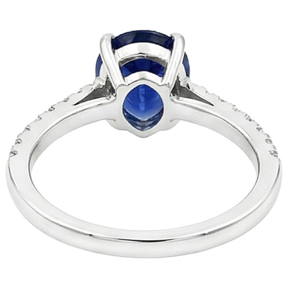 naturel pear diamant 2.50carats bague angle de côté