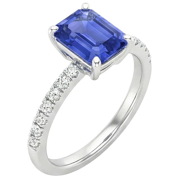 naturel diamant 4carats bague vue de dessus