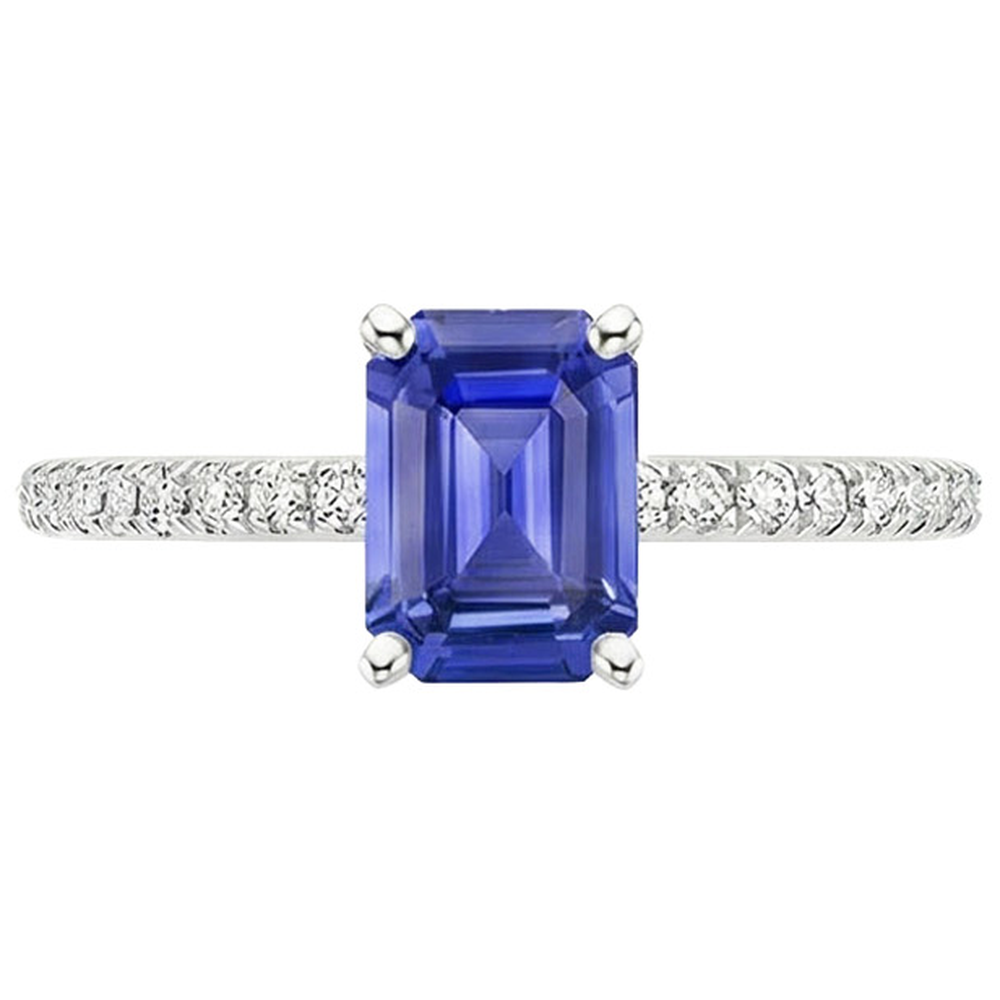 naturel diamant 4carats bague vue de profil