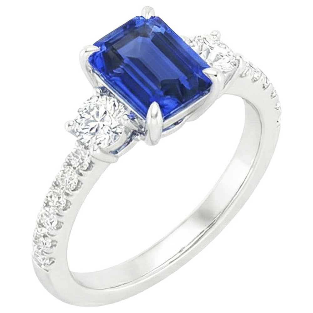 naturel diamant 5carats bague angle de côté
