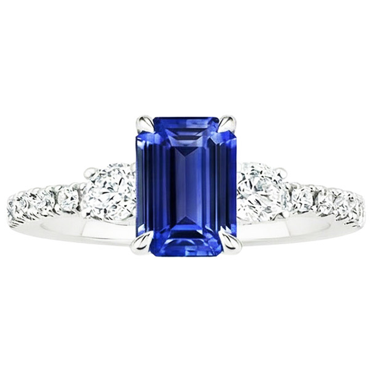 naturel diamant 5carats bague vue de profil