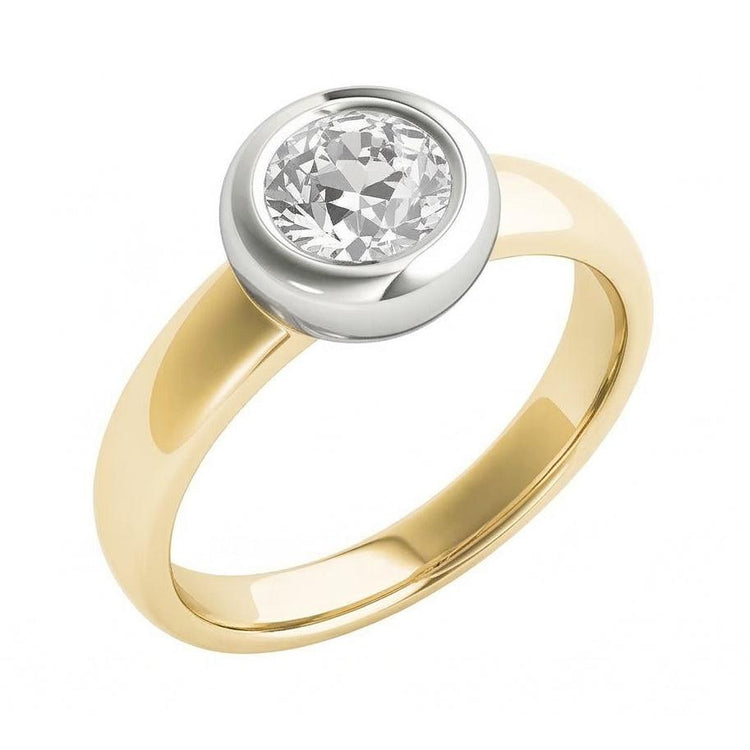 naturel round diamant 1.50carats bague détail rapproché