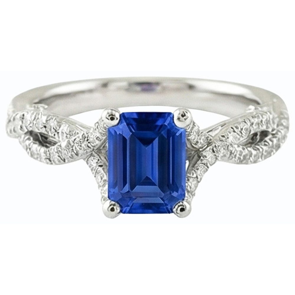 naturel diamant 2.50carats bague vue de profil