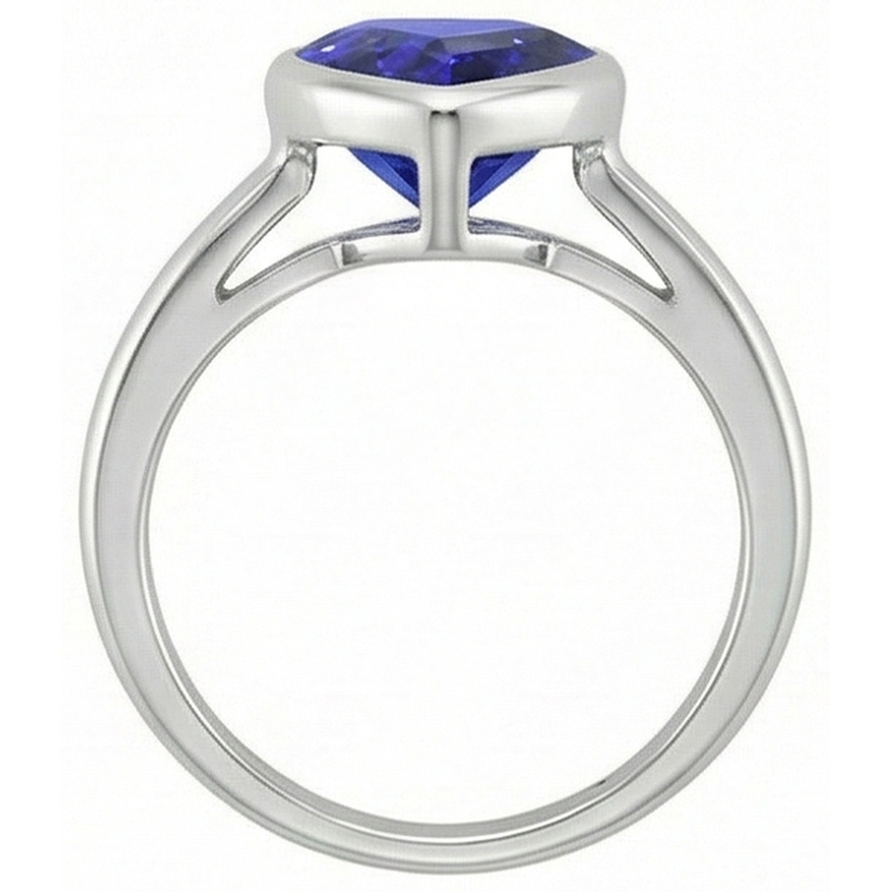 naturel heart diamant 2.50carats bague sur blanc
