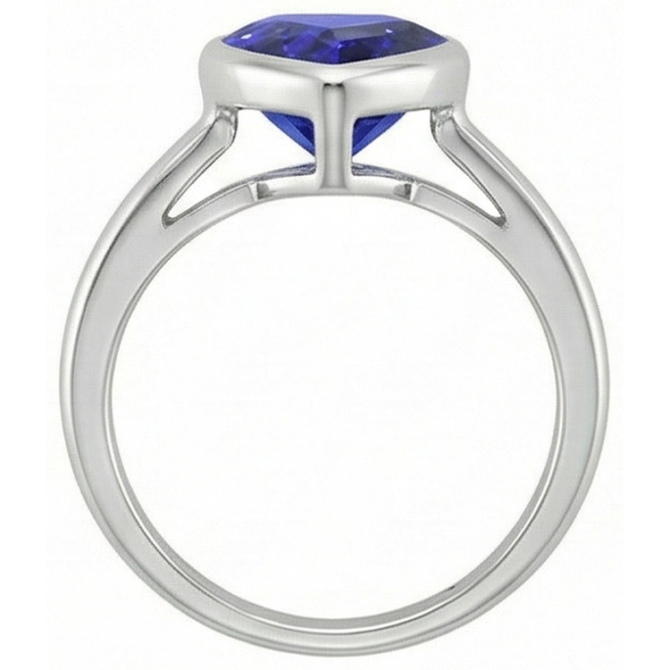 naturel heart diamant 2.50carats bague sur blanc