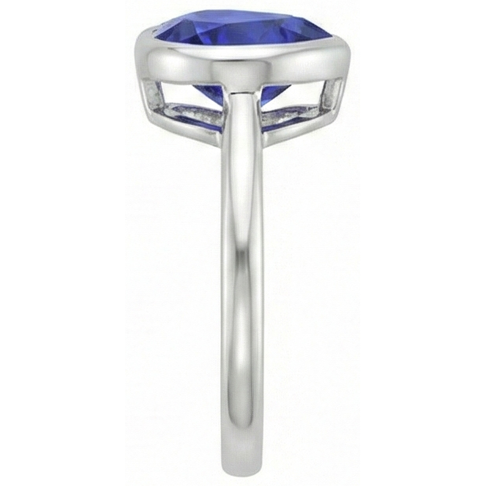 naturel heart diamant 2.50carats bague vue de profil