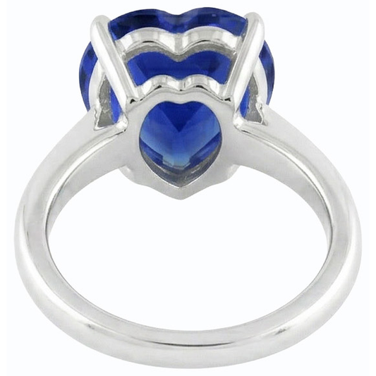 naturel heart diamant 2carats bague angle de côté