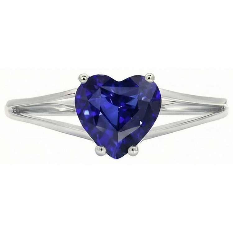 naturel heart diamant 2carats bague angle de côté