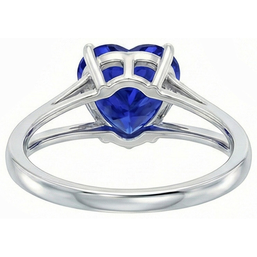 naturel heart diamant 2carats bague vue de profil