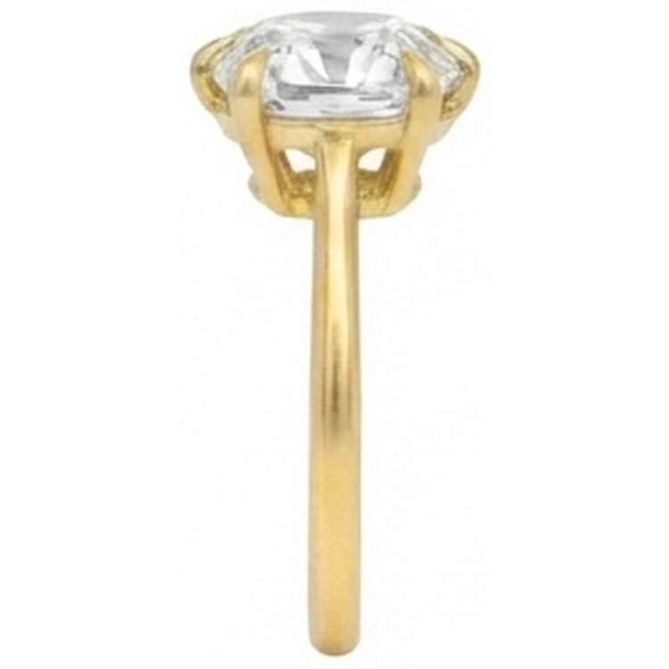 Bague Solitaire Coussin Ancienne Mine Cut Véritable Diamant 3.50 Carats Bijoux Femme