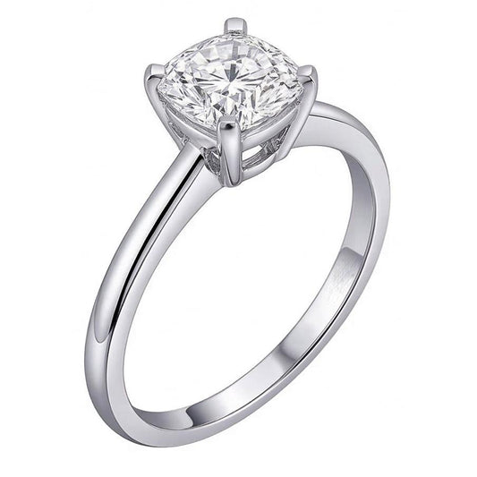 naturel cushion diamant 2.01carats bague angle de côté
