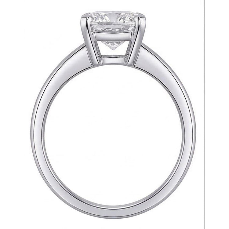 naturel cushion diamant 2.01carats bague détail rapproché
