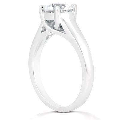 Bague Solitaire De Fiançailles Naturel Diamant 2 Carats Bijoux En Or Neuf