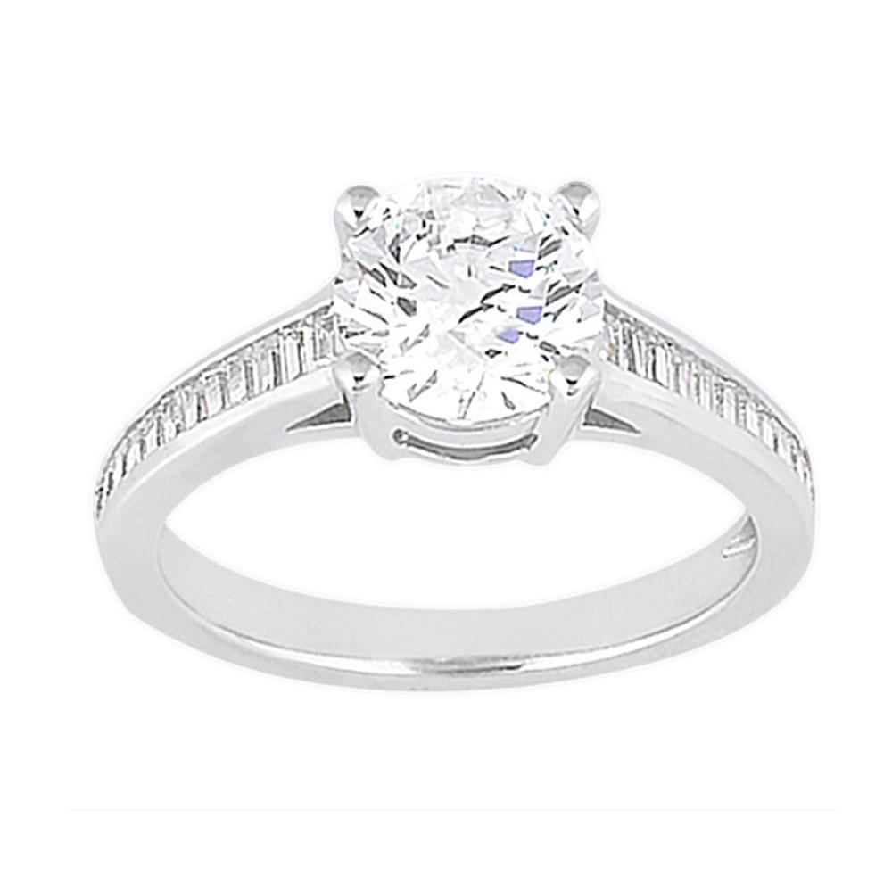 Bague Solitaire De Fiançailles Sertie De Véritable Diamants De 2.31 Carats