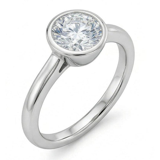naturel diamant 1.20carats bague angle de côté