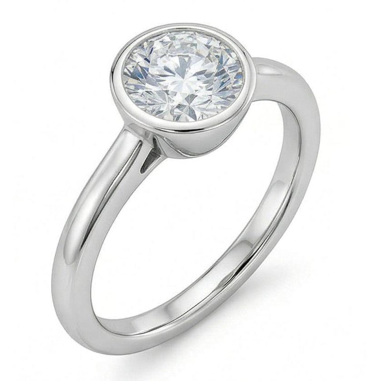 naturel diamant 1.20carats bague angle de côté