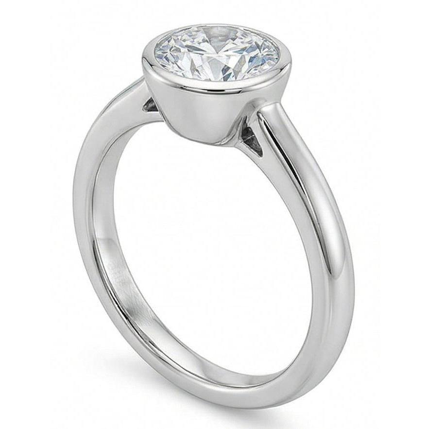 naturel diamant 1.20carats bague vue de profil