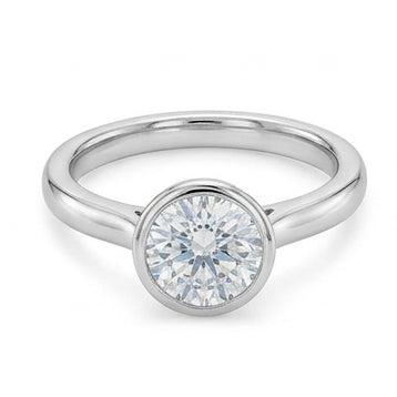 naturel diamant 1.20carats bague sur blanc