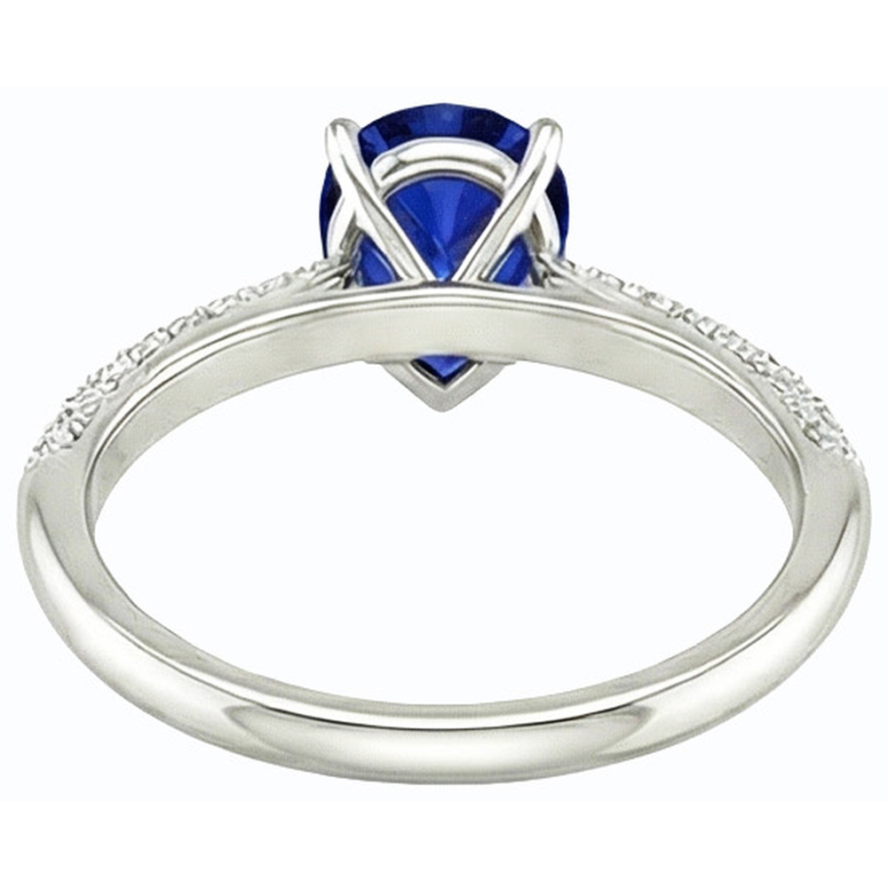 naturel pear diamant 3carats bague détail rapproché