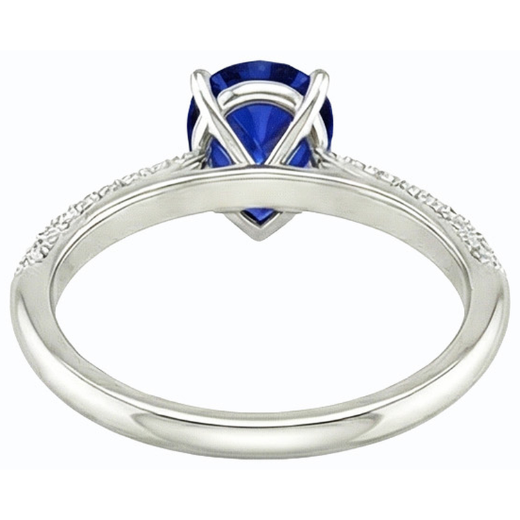 naturel pear diamant 3carats bague détail rapproché