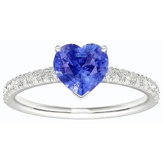 naturel round diamant 3carats bague angle de côté