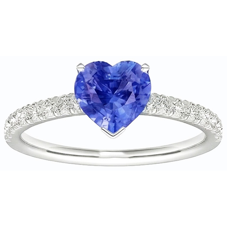 naturel round diamant 3carats bague angle de côté
